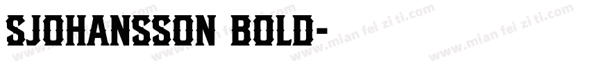 SJohansson Bold字体转换